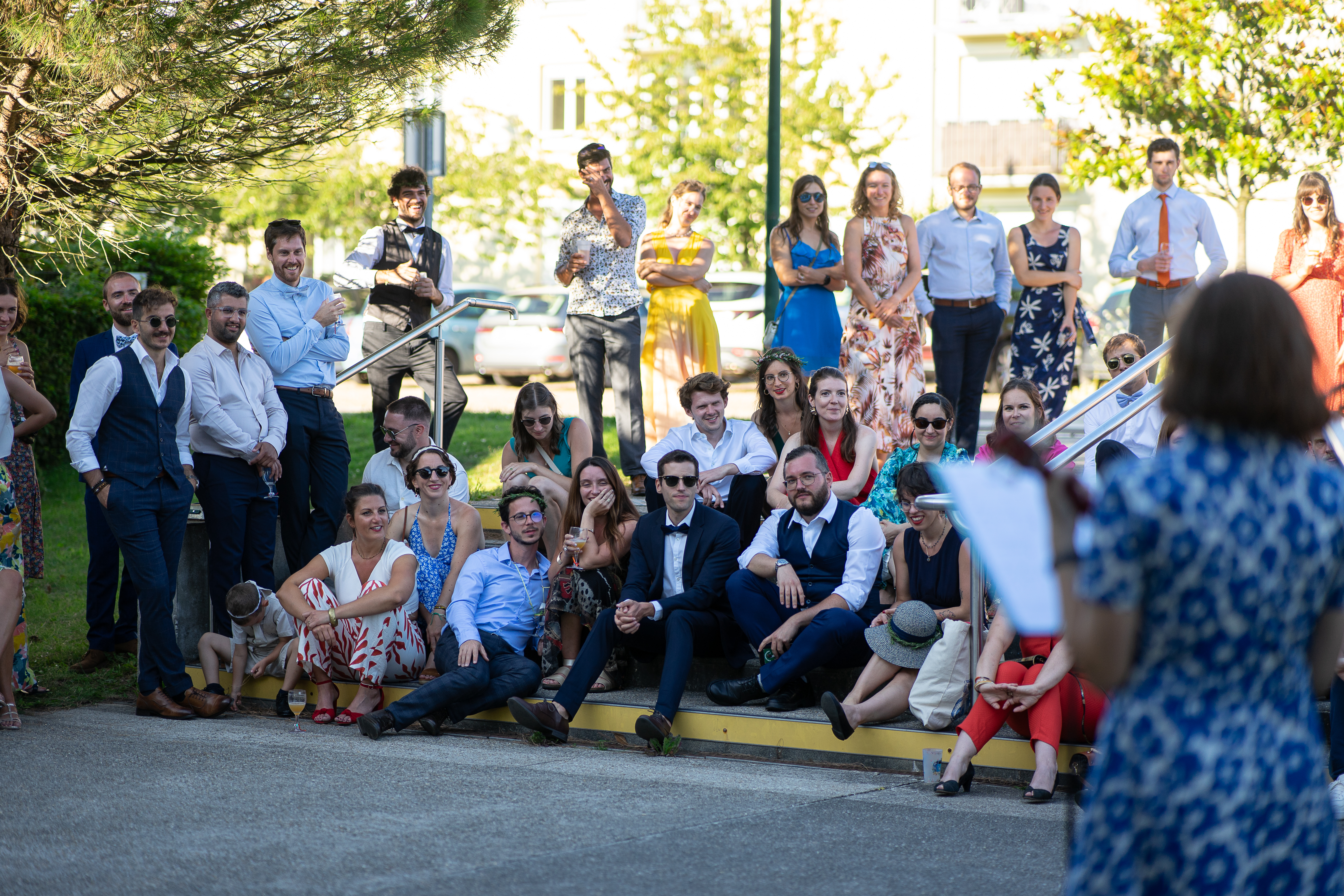 Mariage, lumiere de fin de journee.