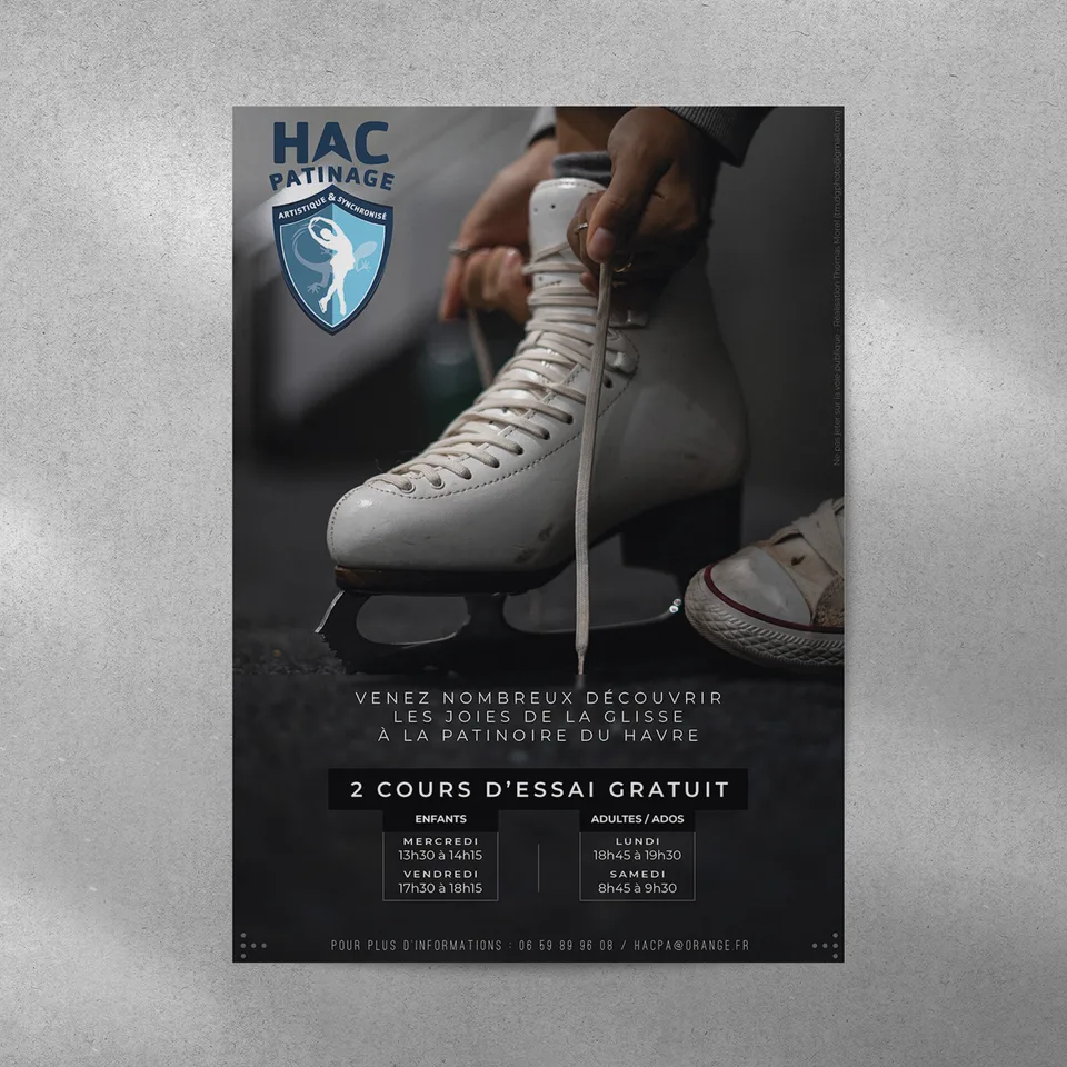 Photographie Graphisme - Mock up patinage 2